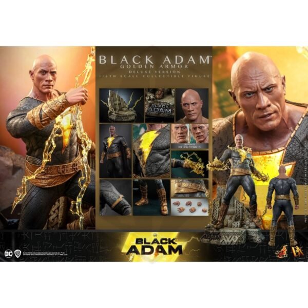 17 Hot Toys Black Adam – Golden Armor (Deluxe Version) 1/6 Scale Figure
