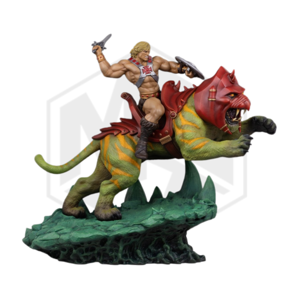 Tweeterhead: He-Man and Battle Cat Classic Deluxe Version