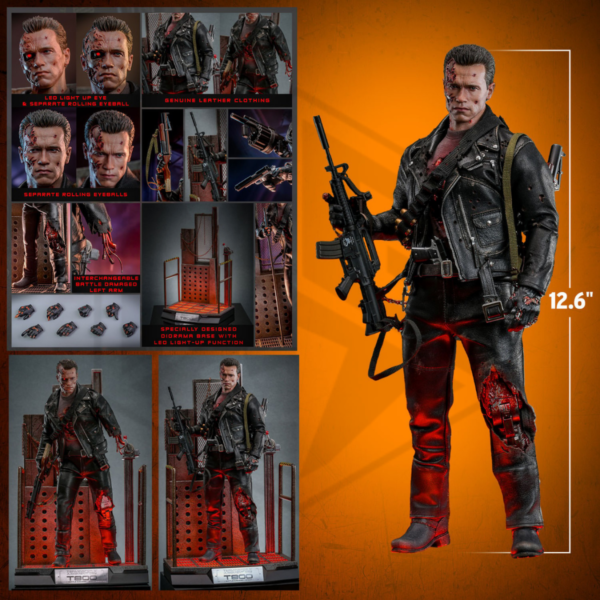 Hot Toys: T-800 (Battle Damaged Version 2.0) 1/6 Scale