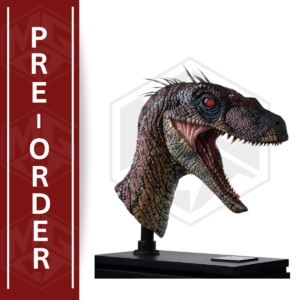 Pre-order: Male Alpha Velociraptor Life-Size Bust by Elite Creature Collectibles